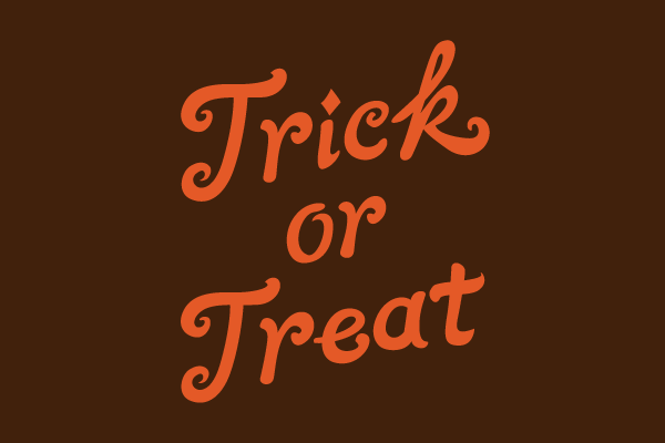 Trick Or Treatフォント Events Design