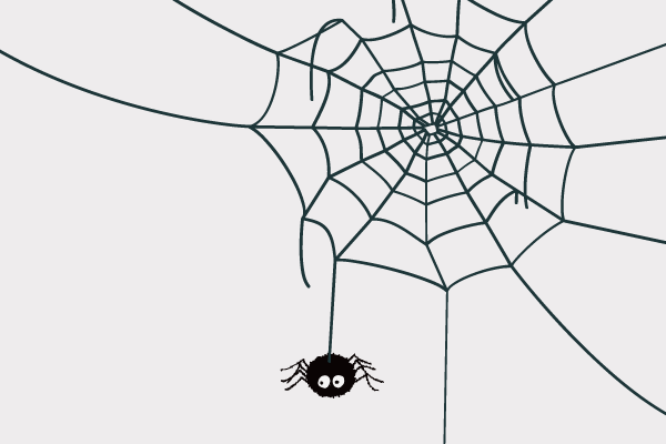 破れたクモの巣のイラスト1 Events Design