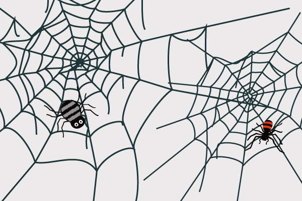 破れたクモの巣のイラスト2 Events Design