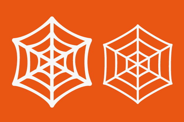 蜘蛛の巣のアイコン素材 Events Design