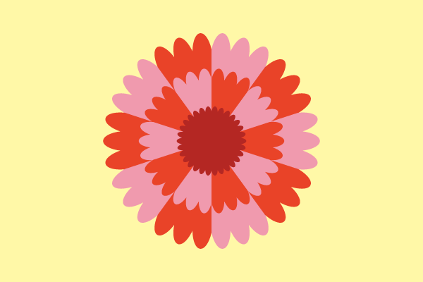 カーネーションっぽい花のイラスト Events Design
