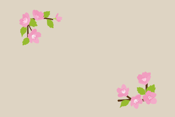 桜の対角フレーム