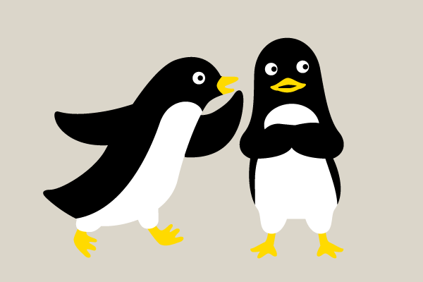 なにやら相談するペンギンさん Events Design