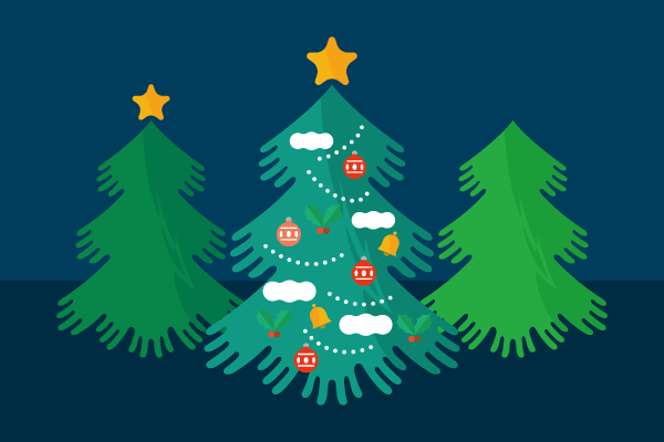 クリスマスツリーのイラスト Events Design