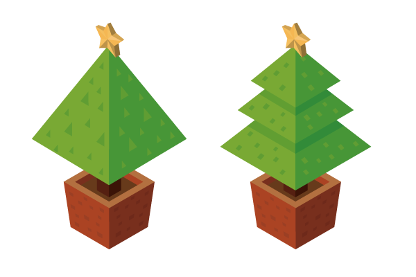 立体のクリスマスツリー Events Design